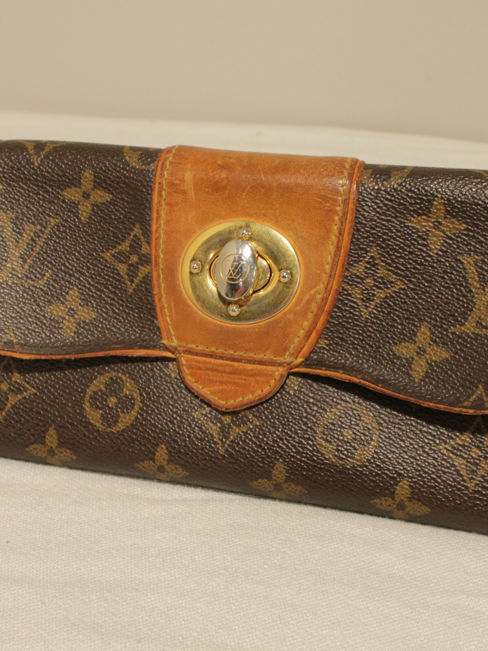Louis Vuitton Brown Monogram Canvas Clutch Wallet